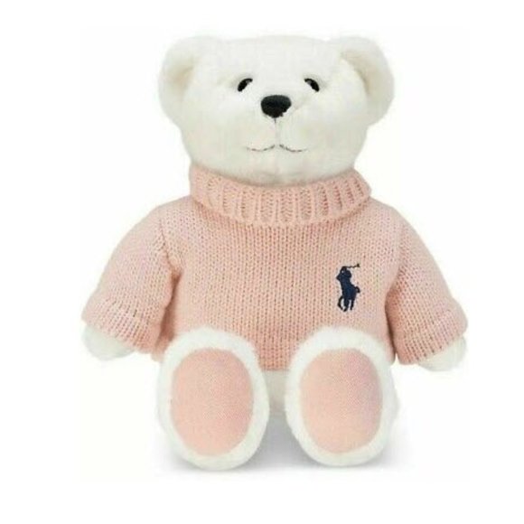 Ralph Lauren | Toys | Ralph Lauren Romance Teddy Bear Knit Polo Sweater  White New In Box | Poshmark